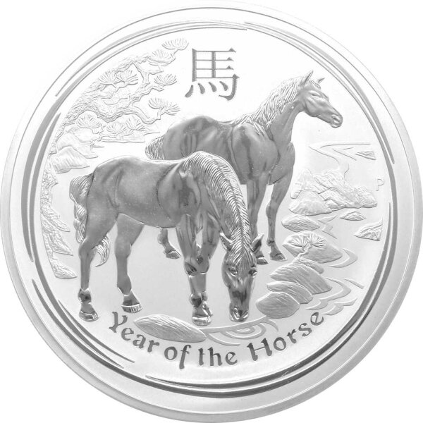 Australien Lunar II 2014 Jahr des Pferdes 1000 Gramm Silber