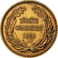 Türkei 100 Piaster Atatürk Gold