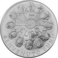 San Marino 5 + 10 Euro 2002 "Willkommen Euro" - Silber PP