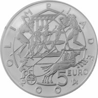 San Marino 5 + 10 Euro 2003 "Olympische Spiele Athen" - Silber PP