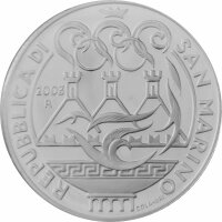San Marino 5 + 10 Euro 2003 "Olympische Spiele Athen" - Silber PP