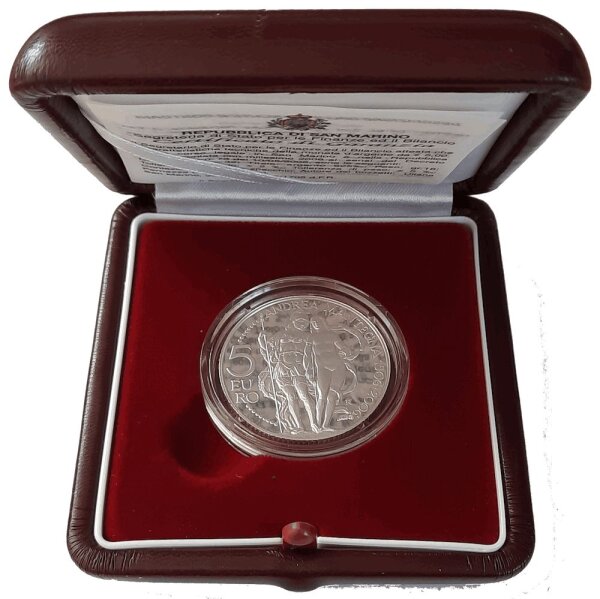 San Marino 5 Euro 2006 "500. Todestag von Andrea Mantegna" - Silber PP
