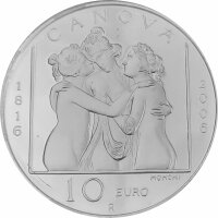San Marino 10 Euro 2006 - Antonio Canova, Die drei Grazien - Silber PP