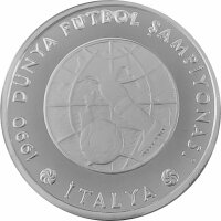 Türkei 20.000 Lira 1990 XIV. Fußball-WM 1990...