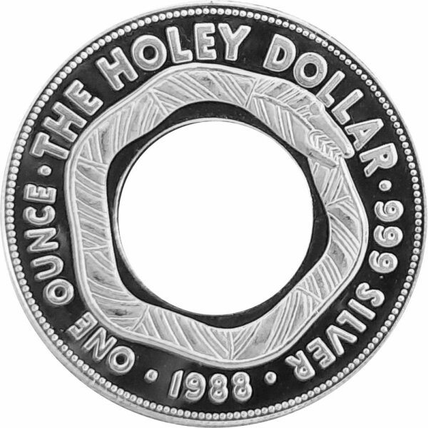 Australien 1 Dollar + 25 Cent 1988 "The Holey Dollar & the Dump" - Silber PP