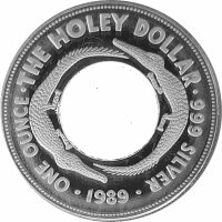 Australien 1 Dollar + 25 Cent 1989 "The Holey Dollar & the Dump" - Silber PP