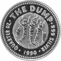 Australien 1 Dollar + 25 Cent 1990 "The Holey Dollar & the Dump" - Silber PP