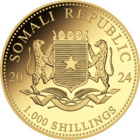 Somalia Elefant 2024 1 oz Gold