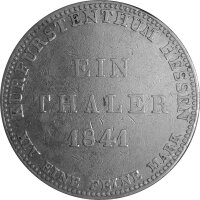 Hessen-Kassel 1 Taler 1841 - Kurfürst Wilhelm II. und Kurprinz Friedrich Wilhelm I. 1831-1847, KM#587