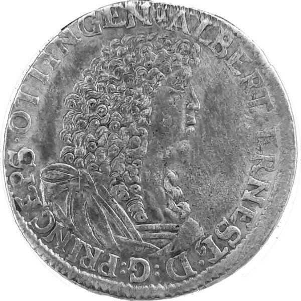 Oettingen-Oettingen 60 Kreuzer (Gulden) - Fürst Albrecht Ernst I. 1660-1683, KM#40