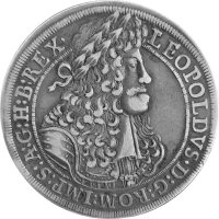 RDR Haus Habsburg 1 Reichstaler Hall 1686 - Leopold I.,...