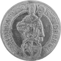 RDR Erzstift Salzburg 1 Reichstaler 1672  - Maximilian Gandolph von Kuenburg, KM#190