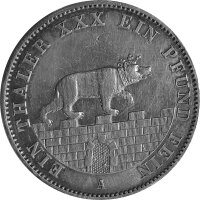 Anhalt-Bernburg 1 Vereinstaler 1862 A - Herzog Alexander...