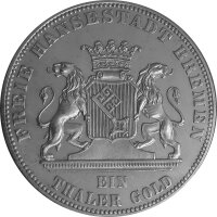 Bremen 1 Taler Gold 1863, KM#246