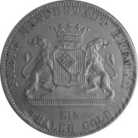 Bremen 1 Taler Gold 1865, KM#248