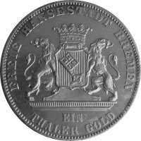 Bremen 1 Taler Gold 1865, KM#248