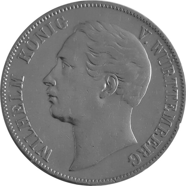 Württemberg 1 Vereinstaler 1859 - König Wilhelm I. 1816-1864, KM#601