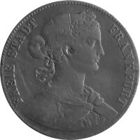 Frankfurt 1 Vereinstaler 1861, KM#366 - Silber s