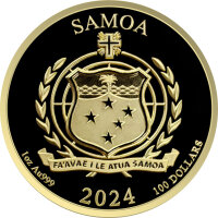 Samoa Jungle Life 1. Ausgabe Jaguar 2024 1 oz Gold | Prooflike
