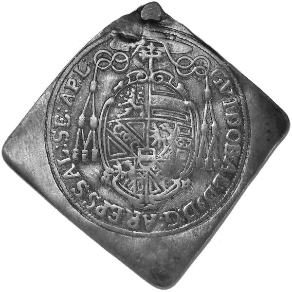 RDR Erzstift Salzburg 1/9 Taler-Klippe 1660  - Goidobold von Thun und Hohenstein, KM#180