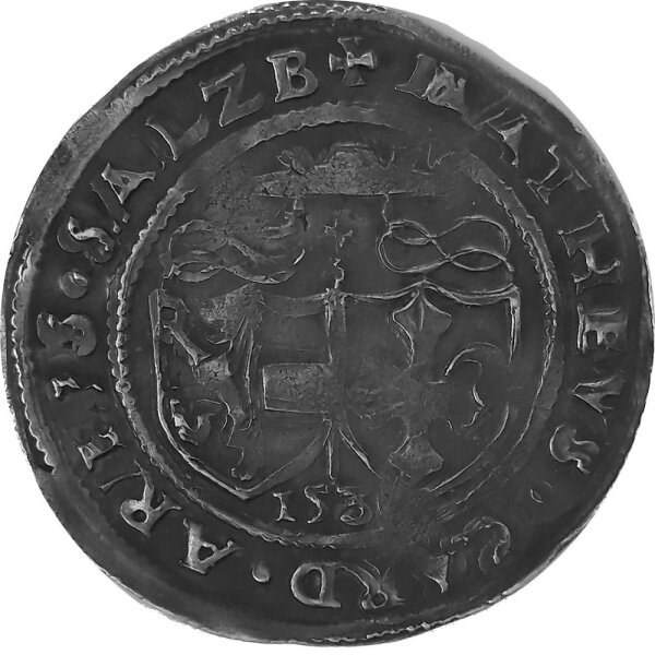 RDR Erzstift Salzburg 10 Kreuzer 1530  - Matthäus Lang von Wellenburg