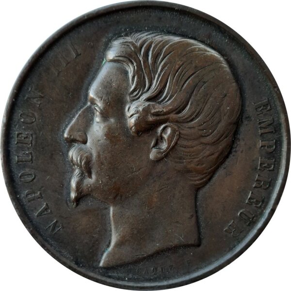 Medaille Frankreich 1860 - Napoleon III. - Bronze