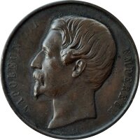 Frankreich Medaille 1860 - Napoleon III. - Bronze