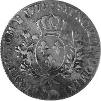 Frankreich 1 Ecu (Taler) 1779  - König Ludwig XVI. 1774-1793, KM#572