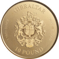 Gibraltar Lady Justice - Justitia 2023 1 oz Gold