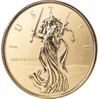 Gibraltar Lady Justice - Justitia 2023 1 oz Gold