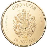 Gibraltar Lady Justice - Justitia 2023 1 oz Gold