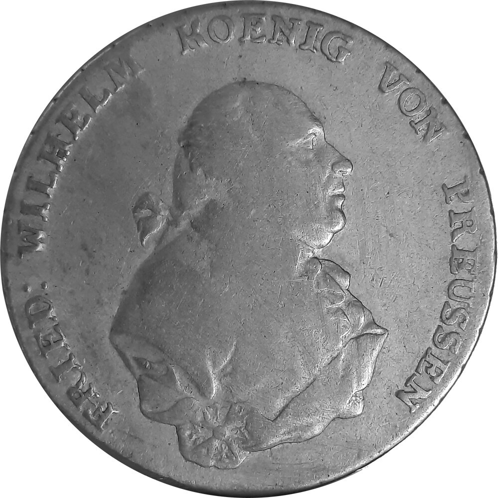 BrandenburgPreußen 1 Taler 1796 A König Friedrich Wilhelm II. 1786