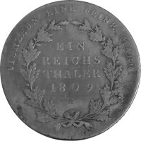 Brandenburg-Preußen 1 Reichstaler 1809 A - König Friedrich Wilhelm III. 1797-1840, KM#387