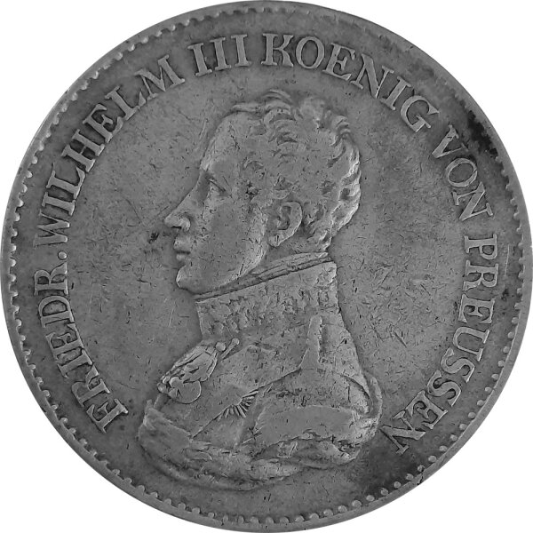 Brandenburg-Preußen 1 Taler 1818 A - König Friedrich Wilhelm III. 1797-1840, KM#396