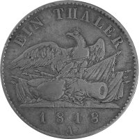 Brandenburg-Preußen 1 Taler 1818 A - König Friedrich Wilhelm III. 1797-1840, KM#396