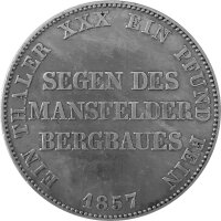 Brandenburg-Preußen 1 Vereinstaler (Ausbeutetaler) 1857 A - König Friedrich Wilhelm IV. 1840-1861, KM#472