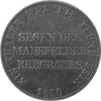 Brandenburg-Preußen 1 Vereinstaler (Ausbeutetaler) 1858 A - König Friedrich Wilhelm IV. 1840-1861, KM#472