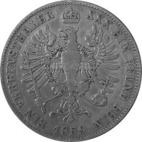 Brandenburg-Preußen 1 Vereinstaler 1859 A - König Friedrich Wilhelm IV. 1840-1861, KM#471