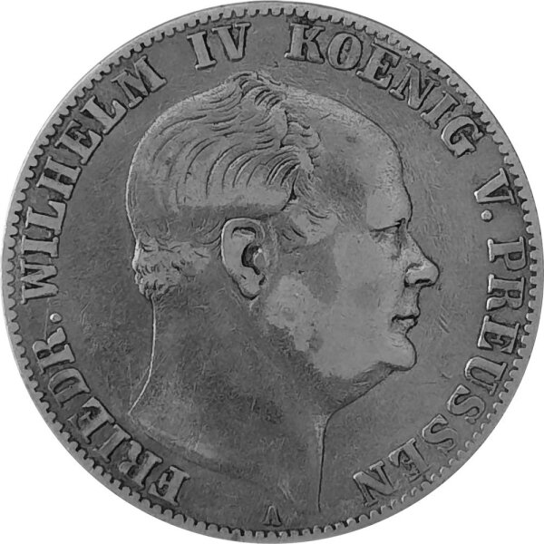 Brandenburg-Preußen 1 Vereinstaler 1860 A - König Friedrich Wilhelm IV. 1840-1861, KM#471