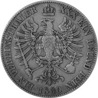 Brandenburg-Preußen 1 Vereinstaler 1860 A - König Friedrich Wilhelm IV. 1840-1861, KM#471