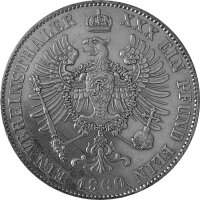 Brandenburg-Preußen 1 Vereinstaler 1860 A - König Friedrich Wilhelm IV. 1840-1861, KM#471