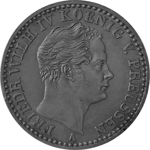 Brandenburg-Preußen 1/6 Taler 1852 A - König Friedrich Wilhelm IV. 1840-1861, KM#436