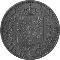 Brandenburg-Preußen 1/6 Taler 1852 A - König Friedrich Wilhelm IV. 1840-1861, KM#436