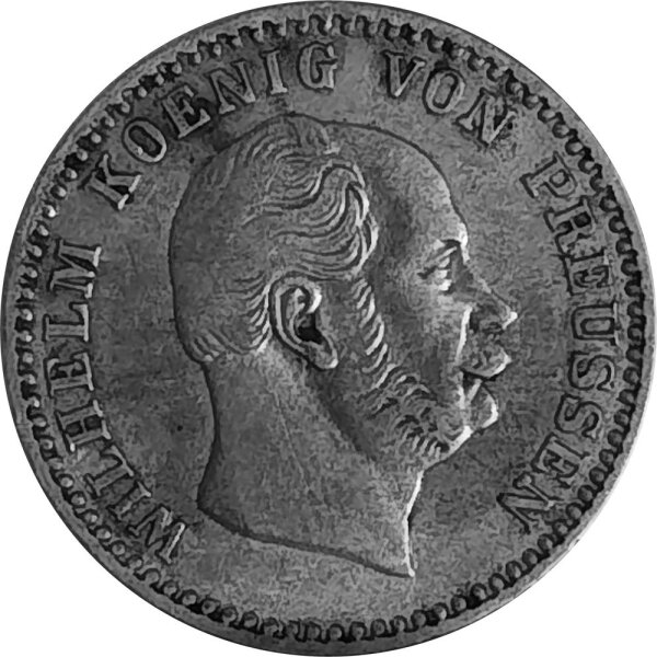 Brandenburg-Preußen 2 1/2 Silbergroschen 1864 A - König Wilhelm I. 1861-1888, KM#486