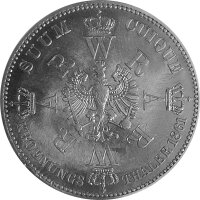 Brandenburg-Preußen 1 Vereinstaler "Krönungstaler" 1861 A - König Wilhelm I. 1861-1888 - s-ss - KM#488