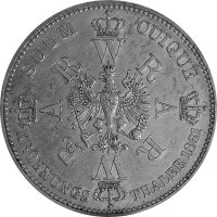 Brandenburg-Preußen 1 Vereinstaler "Krönungstaler" 1861 A - König Wilhelm I. 1861-1888 - ss-vz - KM#488