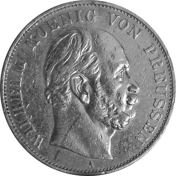 Brandenburg-Preußen 1 Vereinstaler "Siegestaler" 1871 A - König Wilhelm I. 1861-1888, KM#500