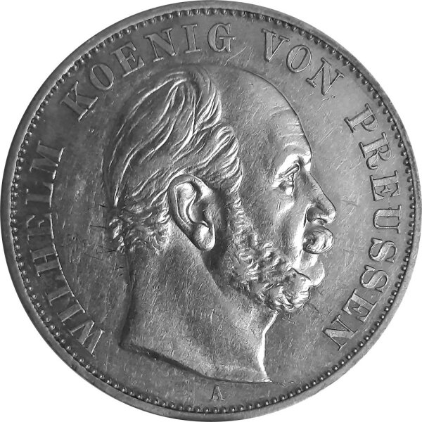 Brandenburg-Preußen 1 Vereinstaler "Siegestaler" 1871 A - König Wilhelm I. 1861-1888, KM#500