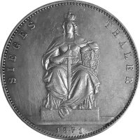 Brandenburg-Preußen 1 Vereinstaler "Siegestaler" 1871 A - König Wilhelm I. 1861-1888, KM#500