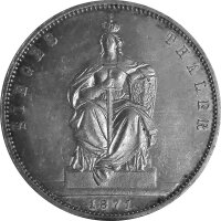 Brandenburg-Preußen 1 Vereinstaler "Siegestaler" 1871 A - König Wilhelm I. 1861-1888 - ss - KM#500